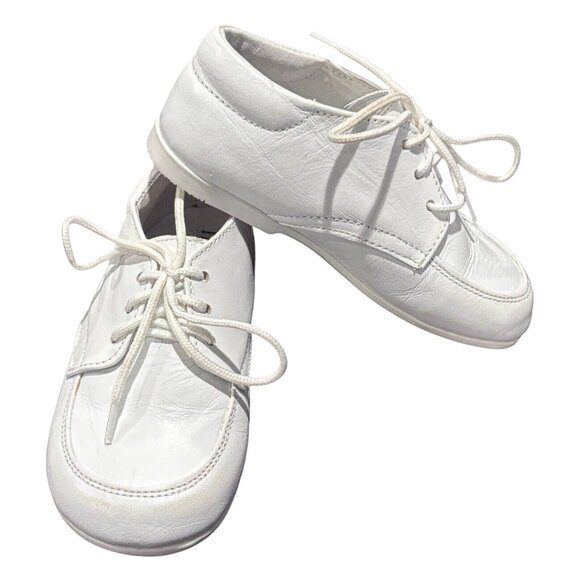 Tip Top Infant Lace Up Dress Shoe Caleb White Shoes Size 6 - Picture 6 of 6